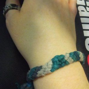 Blue,grey and white fashion 90s friendship bracelet
